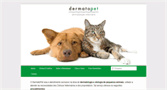 Desktop Screenshot of dermatopet.com.br